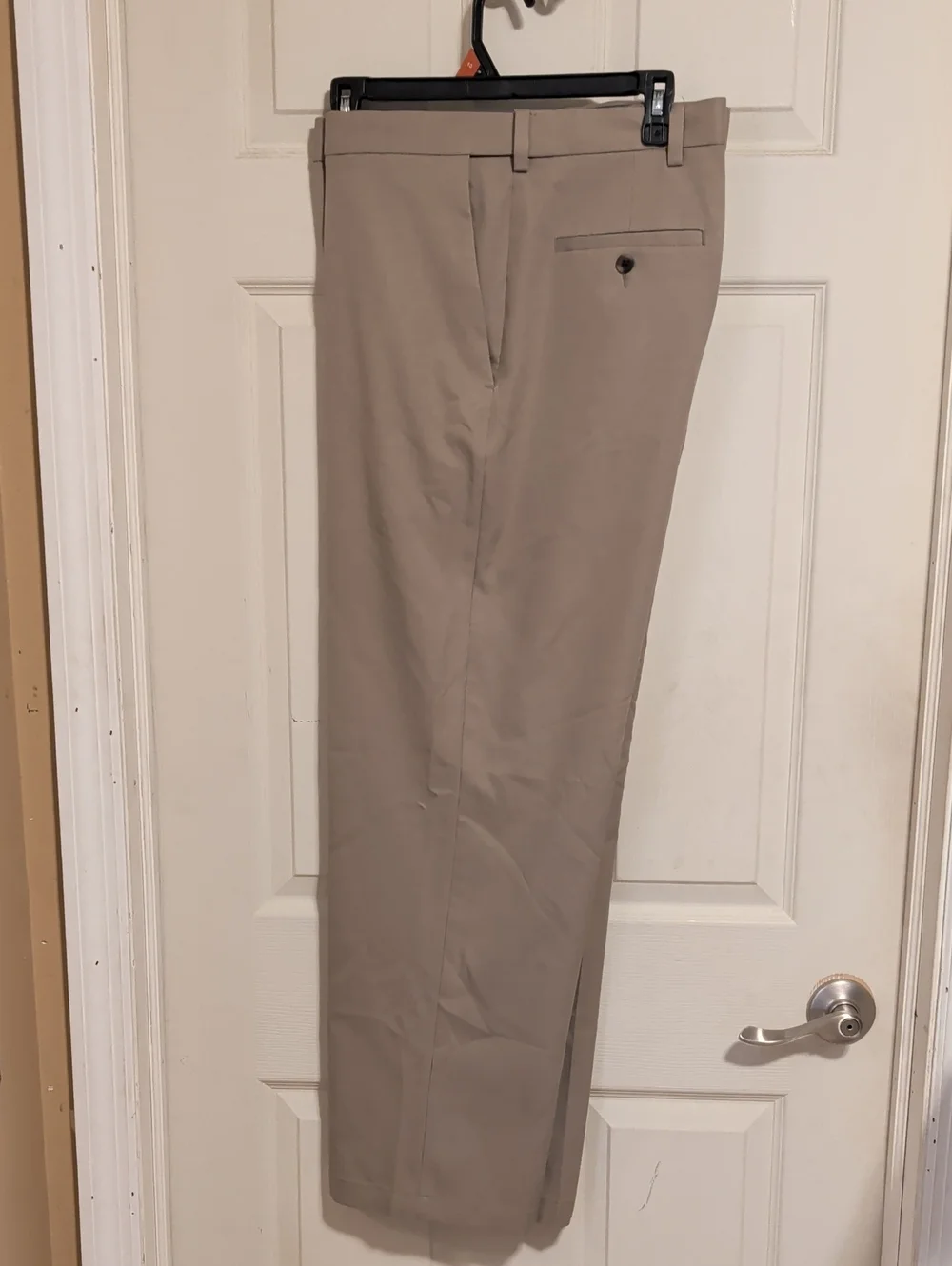 Men's Haggar Cool Right Performance Flex Pants - Khaki Beige Like New Size 40x30